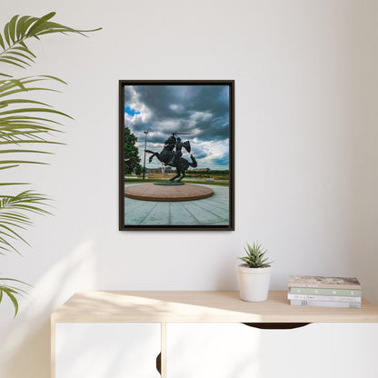 Kaunas Matte Canvas, Framed (Multi-color)