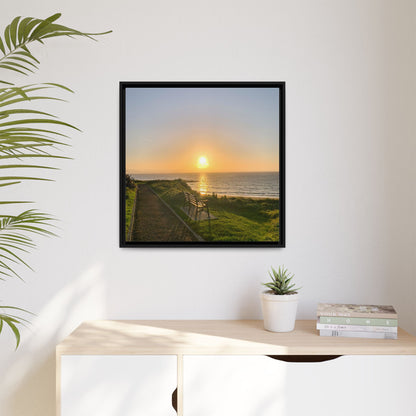 Sunset in Ballybunion 2 Matte Canvas, Framed (Multi-color)