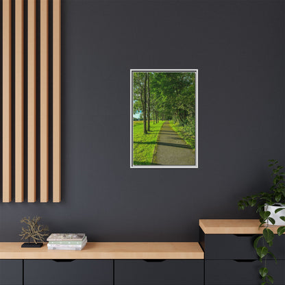 Listowel Town Park Matte Canvas, Framed (Multi-color)