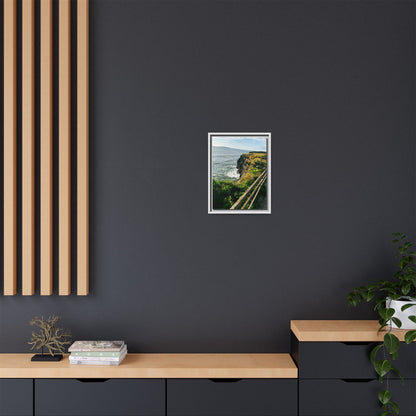 Ballybunion Cliff Walk Matte Canvas, Framed (Multi-color)