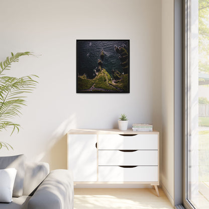 Dunquin Pier Matte Canvas, Framed (Multi-color)