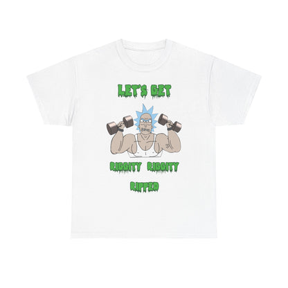 Let's Get Ripped Unisex Heavy Cotton Tee - Gym Motivational Shirt White