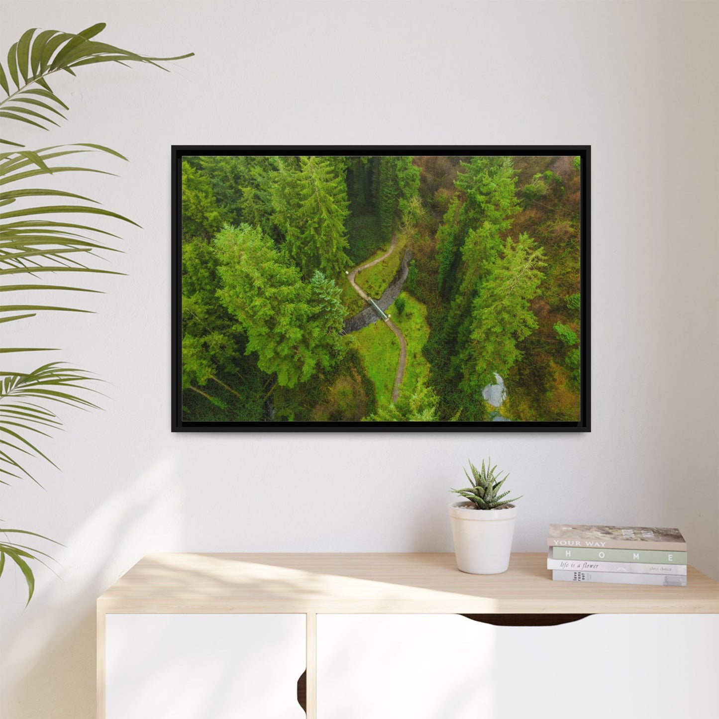 Glanageenty Forest Matte Canvas, Framed (Multi-color)
