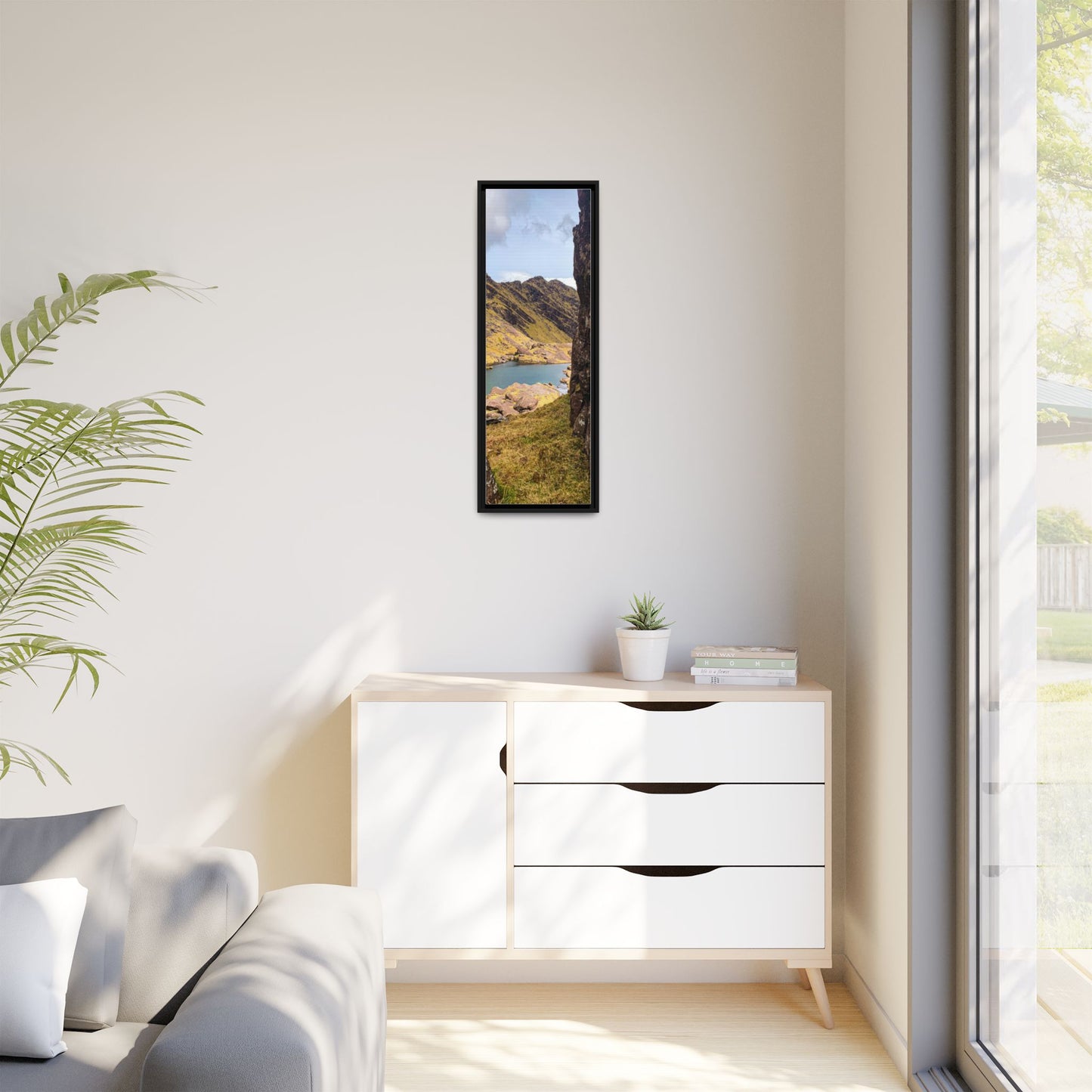 Mount Brandon Valley Matte Canvas, Framed (Multi-color)