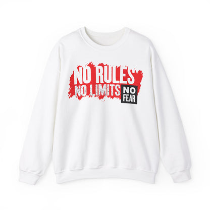 No Rules No Limits No Fear Crewneck Sweatshirt - Unisex Heavy Blend
