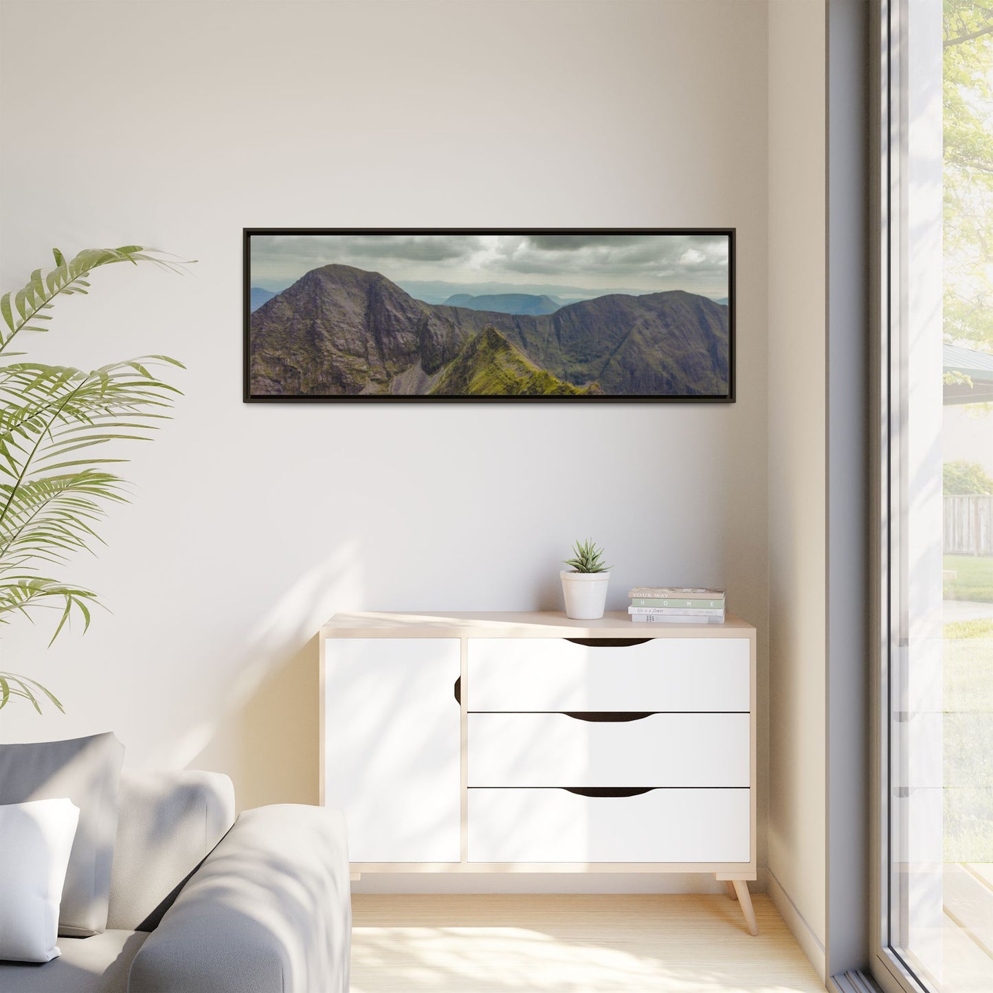 Halfway to Carrauntoohil Matte Canvas, Framed (Multi-color)