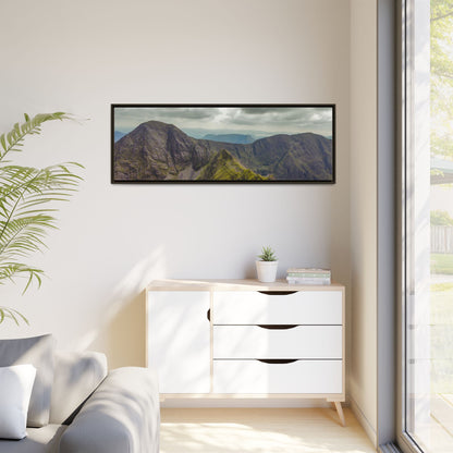 Halfway to Carrauntoohil Matte Canvas, Framed (Multi-color)