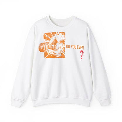 Unisex Heavy Blend™ Crewneck Sweatshirt - "Bro, Do You Even Lift?" Workout Gear for Fitness Enthusiasts