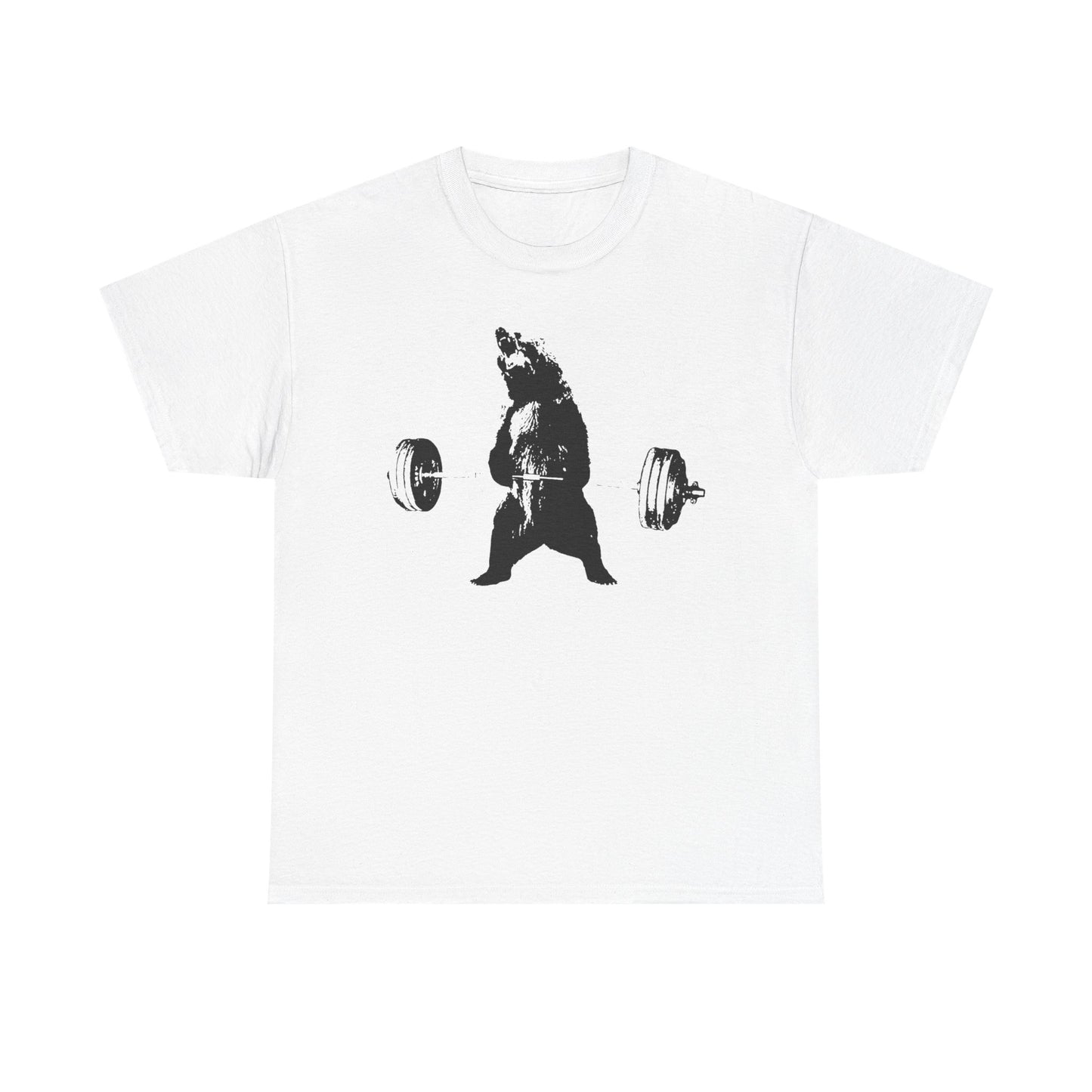 Bear Weightlifting Unisex Heavy Cotton Tee - Fitness Inspired Apparel