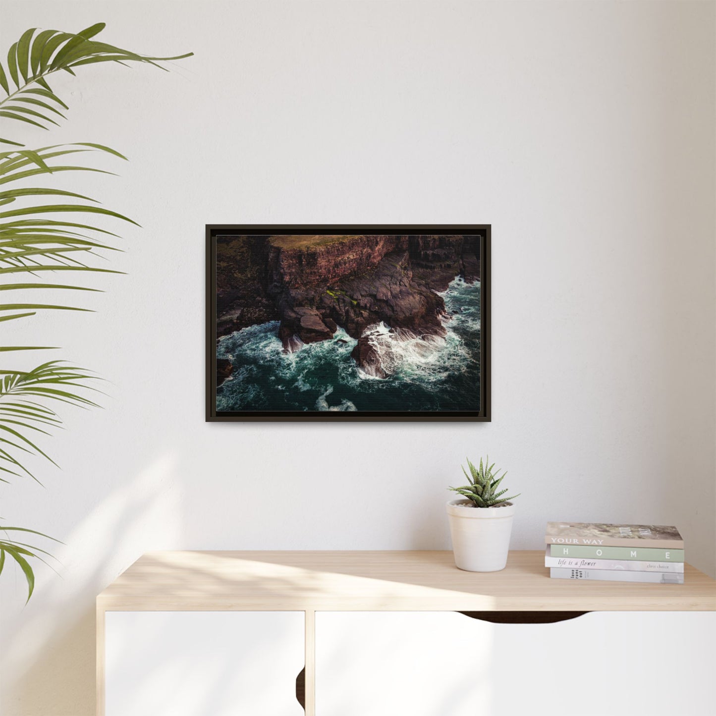 Kerry Head Matte Canvas, Framed (Multi-color)