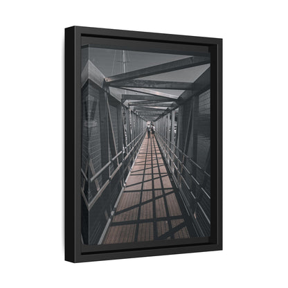 Dingle Pier Matte Canvas, Framed (Multi-color)