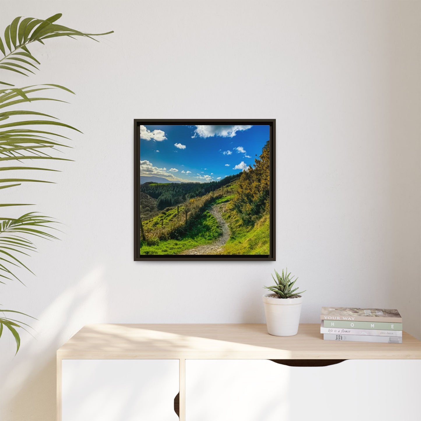 Glanageenty Forest Trail Matte Canvas, Framed (Multi-color)