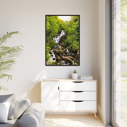 Torc Waterfall Matte Canvas, Framed (Multi-color)