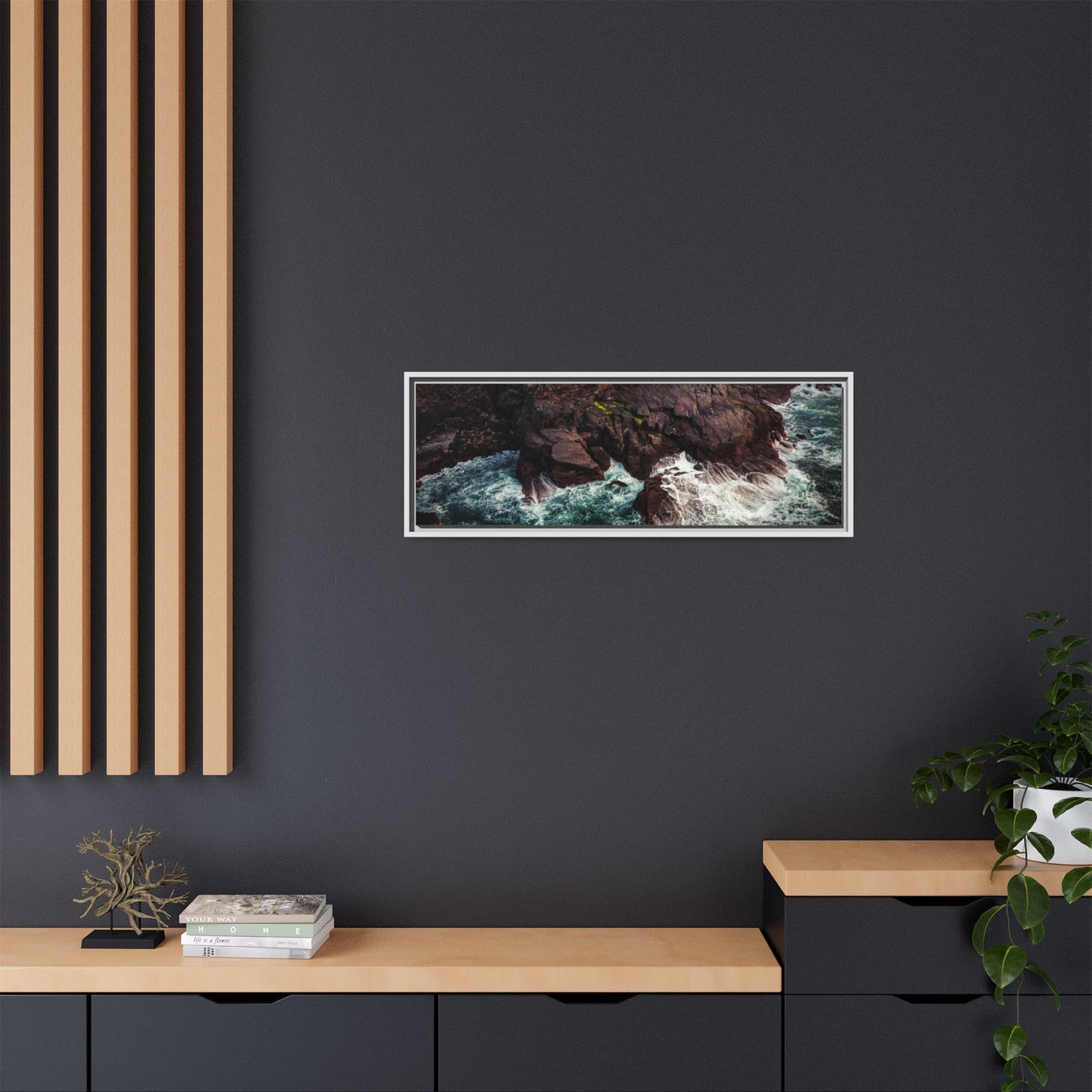 Kerry Head Matte Canvas, Framed (Multi-color)