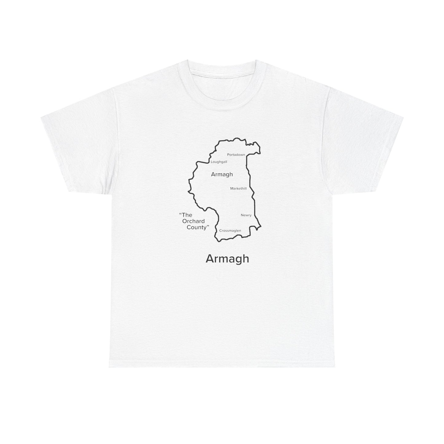 Armagh Unisex Heavy Cotton Tee White Edition