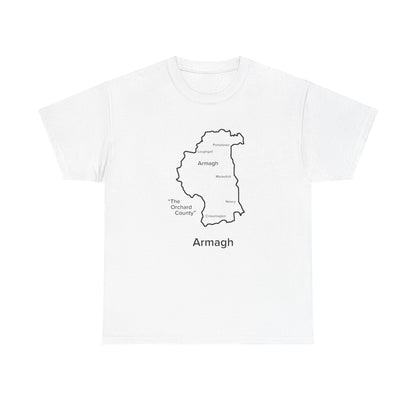 Armagh Unisex Heavy Cotton Tee White Edition