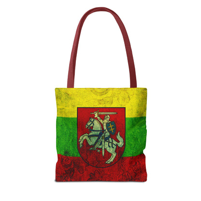 Vintage Lithuanian Crest Tote Bag - Perfect for Festivals, Travel, and Daily Use
