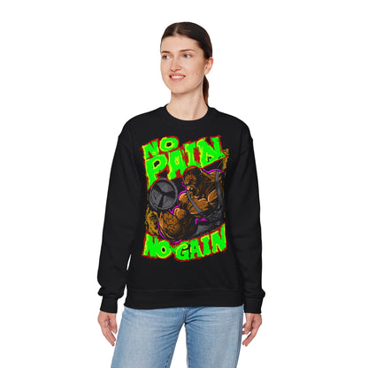 No Pain No Gain Unisex Heavy Blend™ Crewneck Sweatshirt - Perfect for Gym & Fitness Enthusiasts