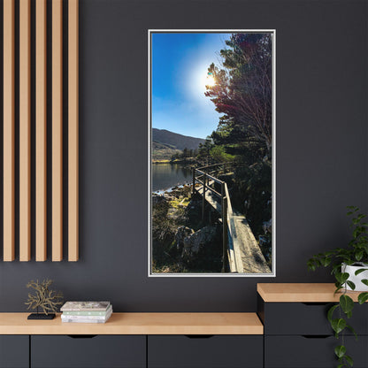 Glanteenassig Trail Matte Canvas, Framed (Multi-color)