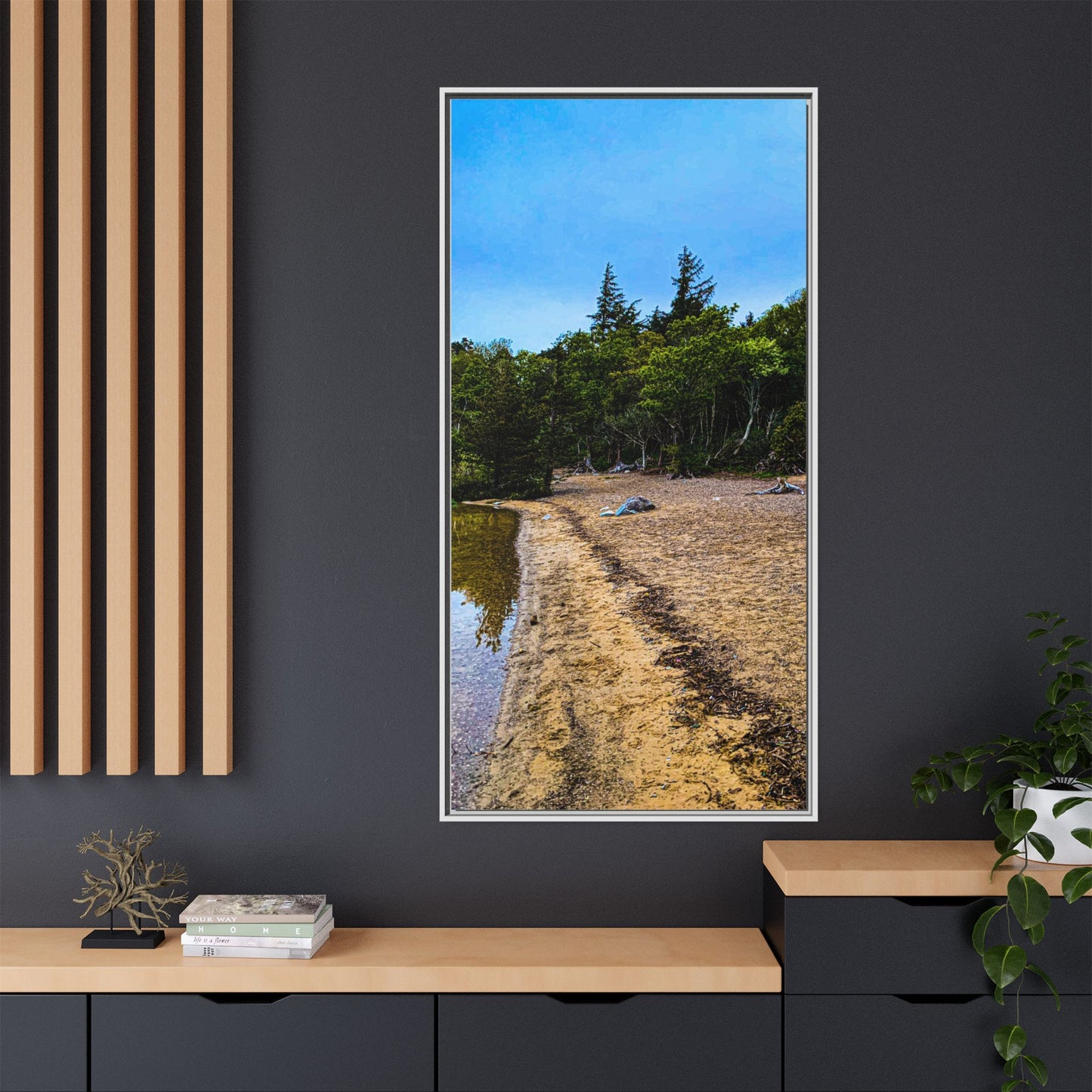 Killarney Beach Matte Canvas, Framed (Multi-color)