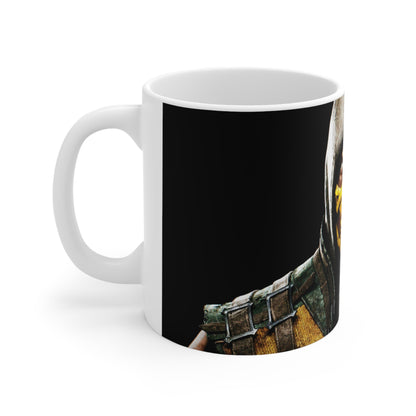 Mortal Kombat Scorpion Ceramic Coffee Mug - Unique 11oz & 15oz Designs for Gamers