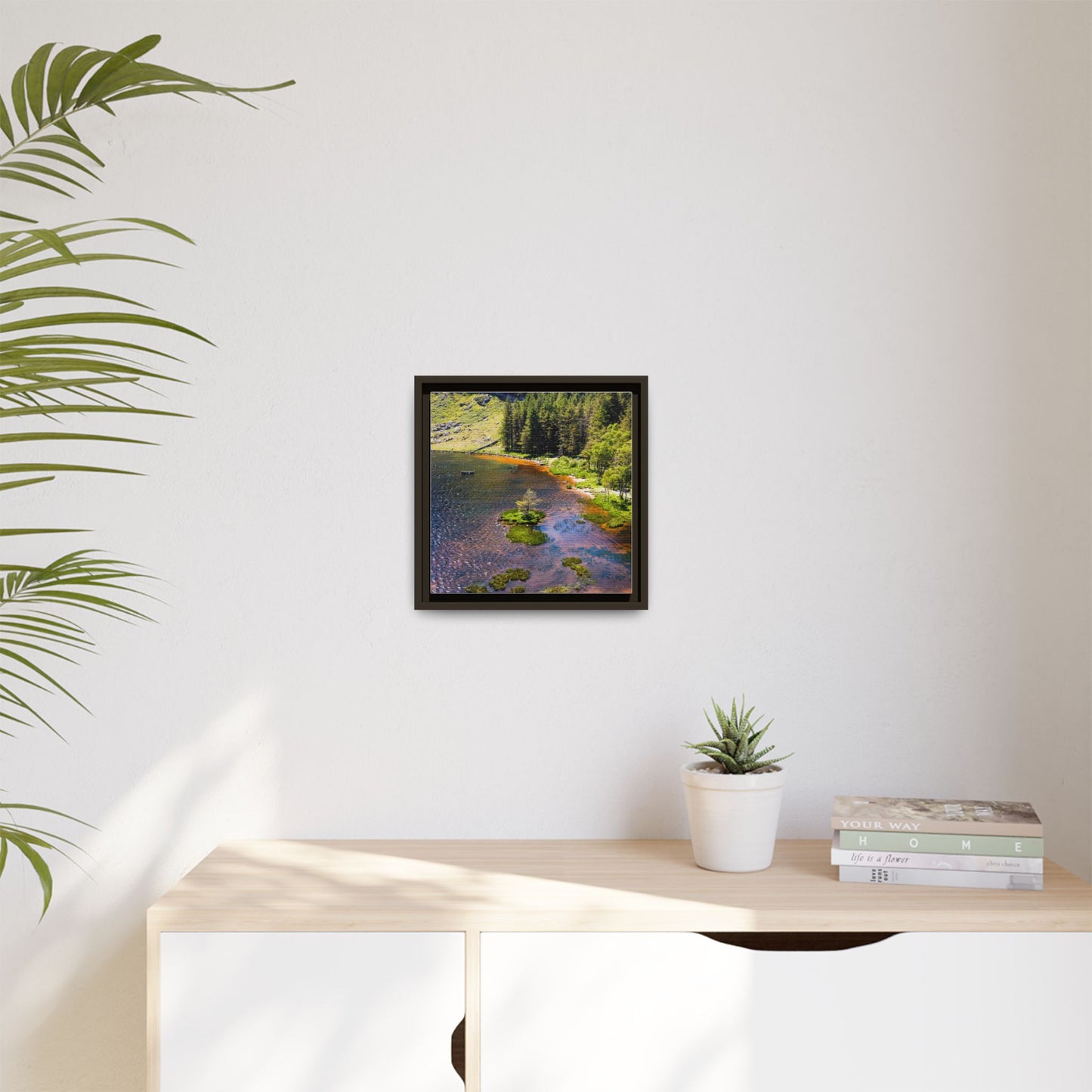 Gleanteenassig Forest Matte Canvas, Framed (Multi-color)