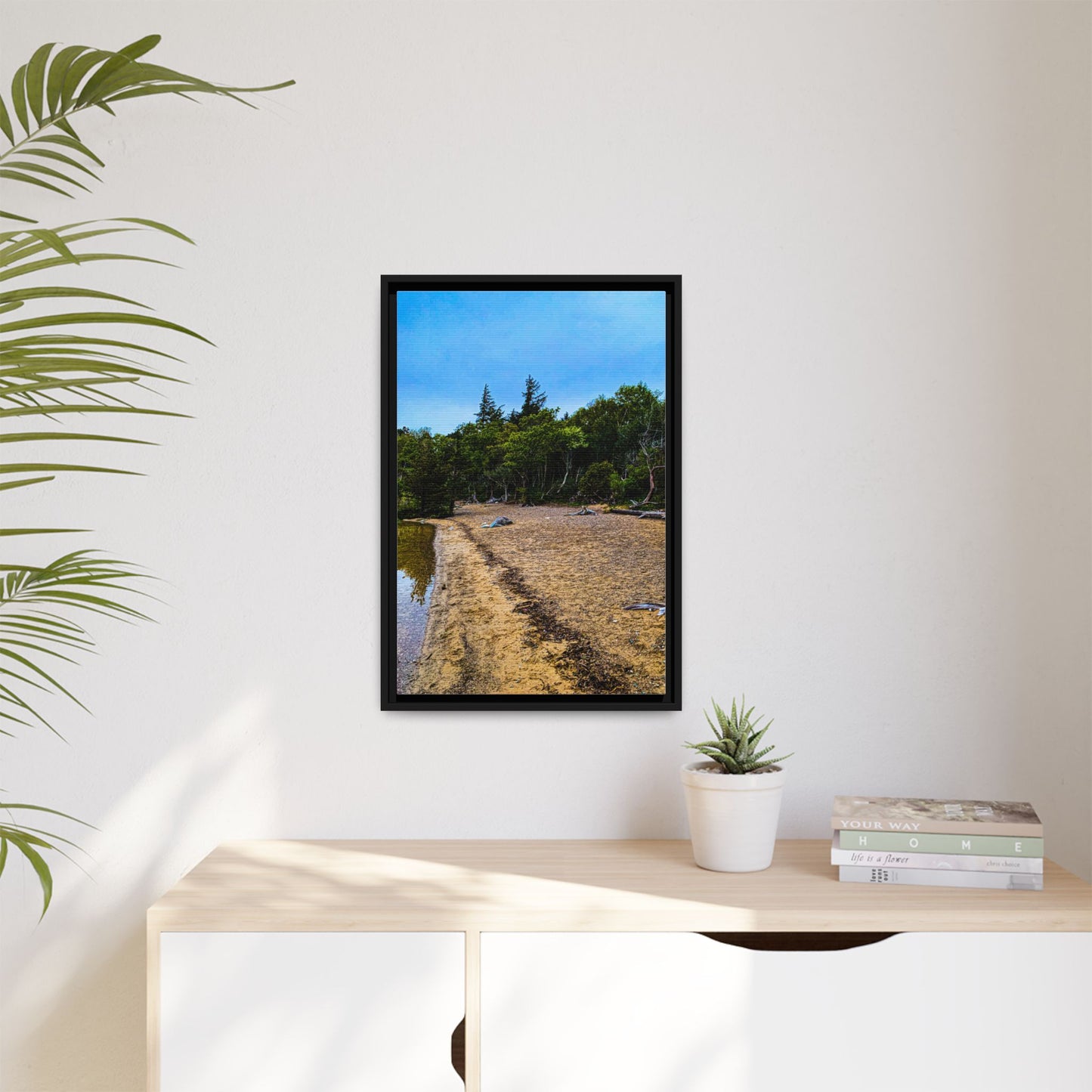 Killarney Beach Matte Canvas, Framed (Multi-color)