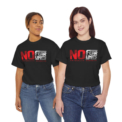 No Fear Limits Unisex Heavy Cotton Tee - Motivational Graphic Tee