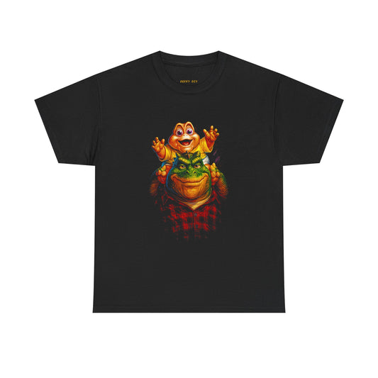 Frog King Graphic T-Shirt — Vintage Neon Toad Illustration Tee