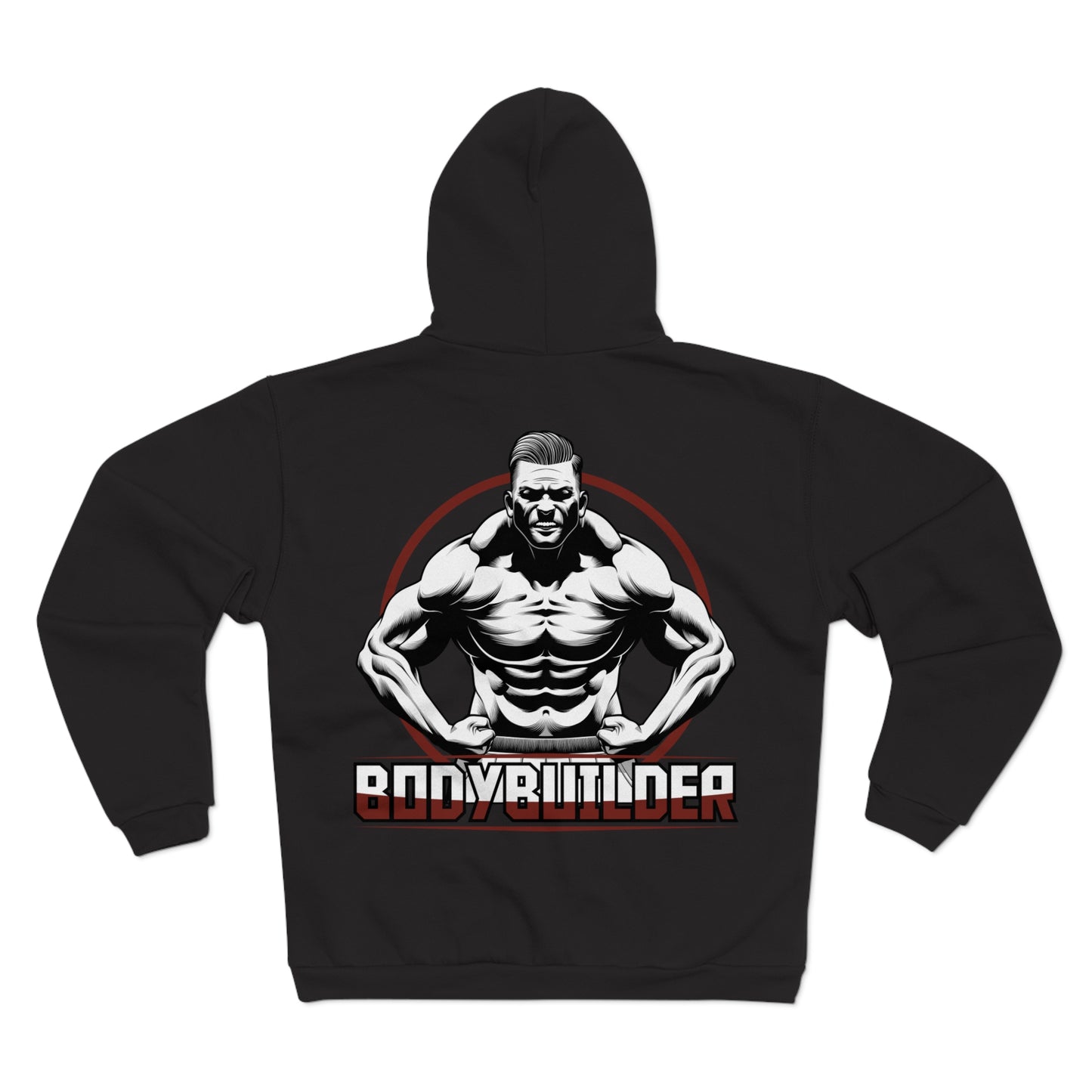 Motivational Bodybuilder Zip Hoodie for Fitness Enthusiasts