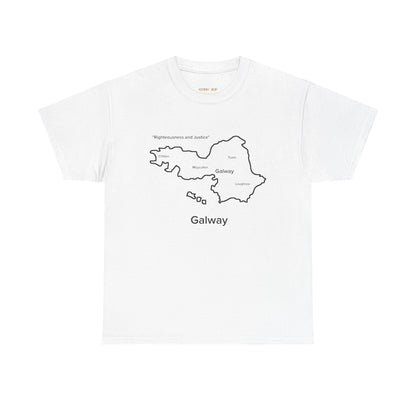 Galway Unisex Heavy Cotton Tee White Edition
