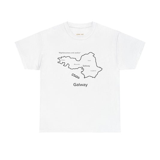 Galway Unisex Heavy Cotton Tee White Edition