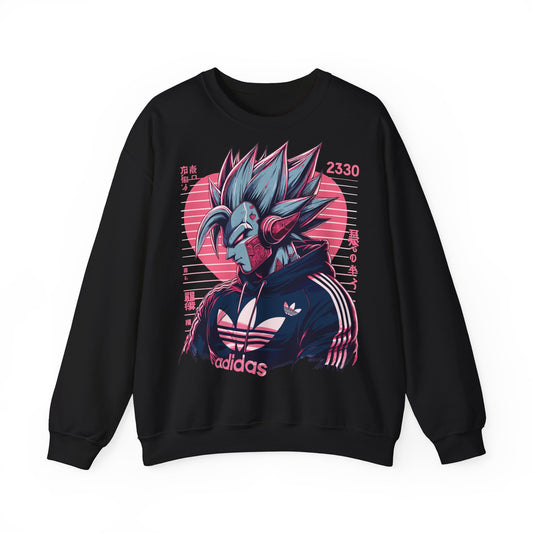 Futuristic Dragon Graphic Crewneck Sweatshirt - Unisex Heavy Blend™ - Perfect for Sci-Fi and Anime Fans