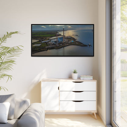 Target  Power Station Matte Canvas, Framed (Multi-color)