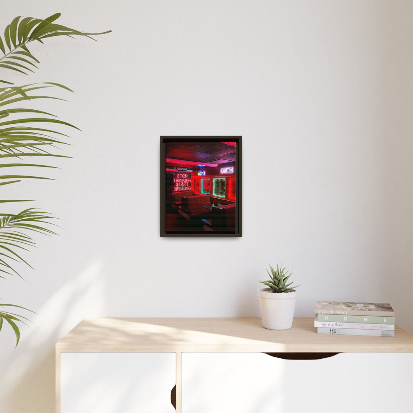 The Mermaids Night Club Matte Canvas, Framed (Multi-color)