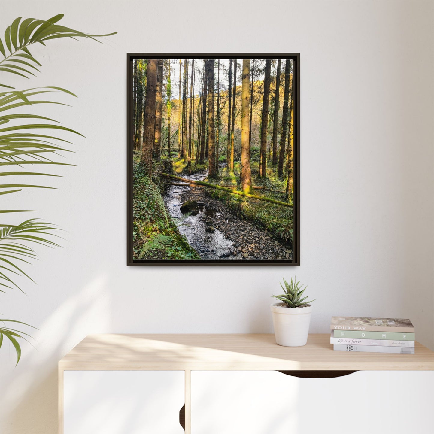 Glanageenty Forest Trail 2 Matte Canvas, Framed (Multi-color)