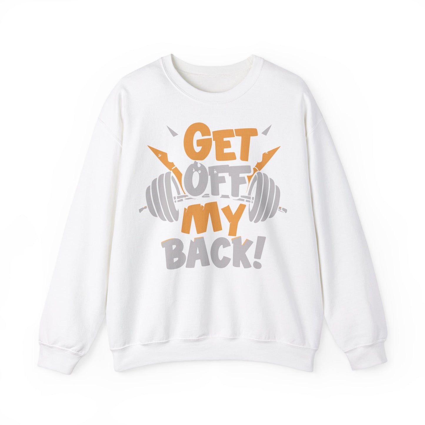 Get Off My Back! Unisex Heavy Blend™ Crewneck Sweatshirt - Perfect for Gym Lovers