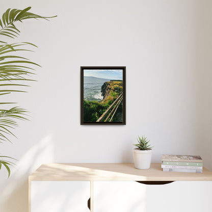 Ballybunion Cliff Walk Matte Canvas, Framed (Multi-color)
