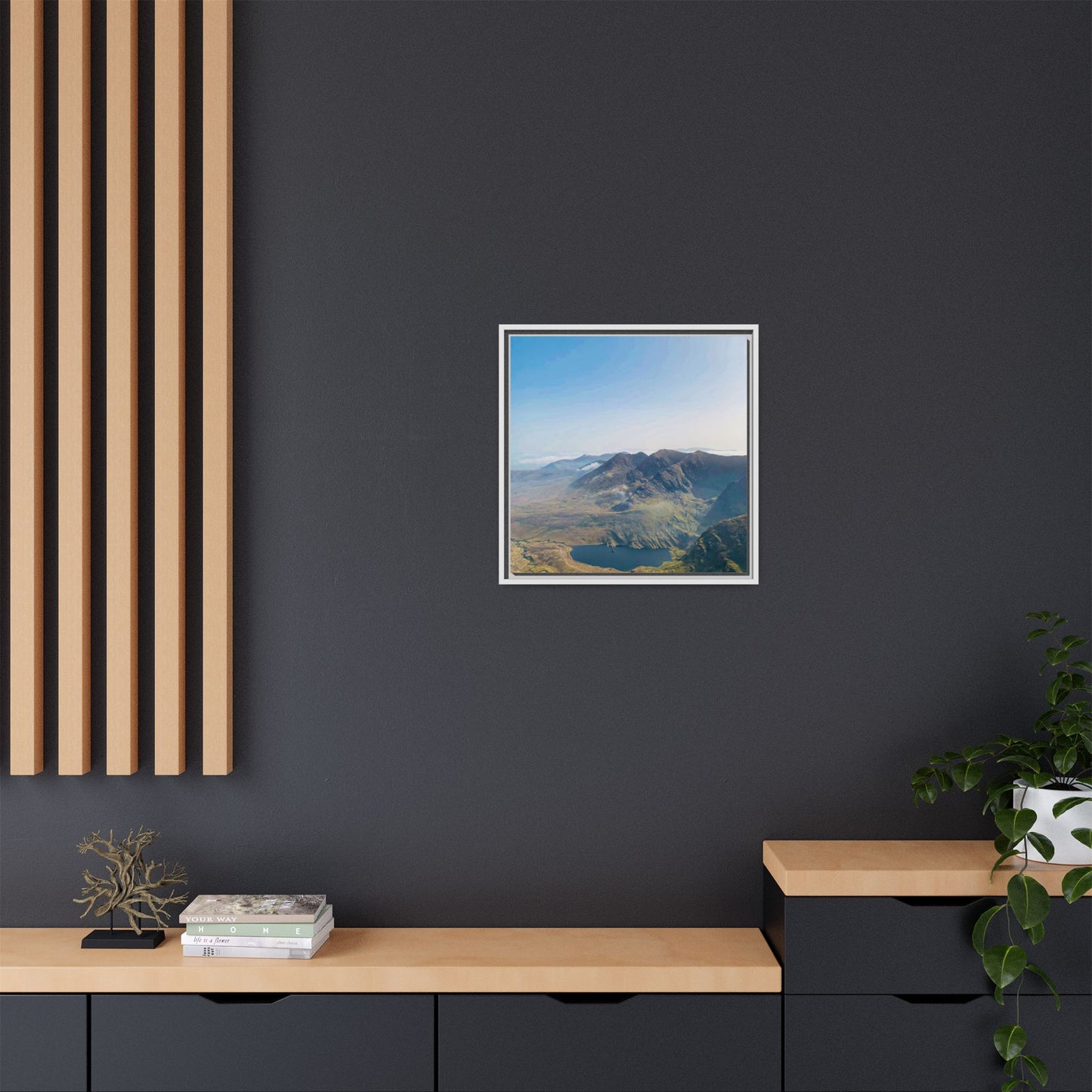 MacGillycuddy's Reeks Matte Canvas, Framed (Multi-color)