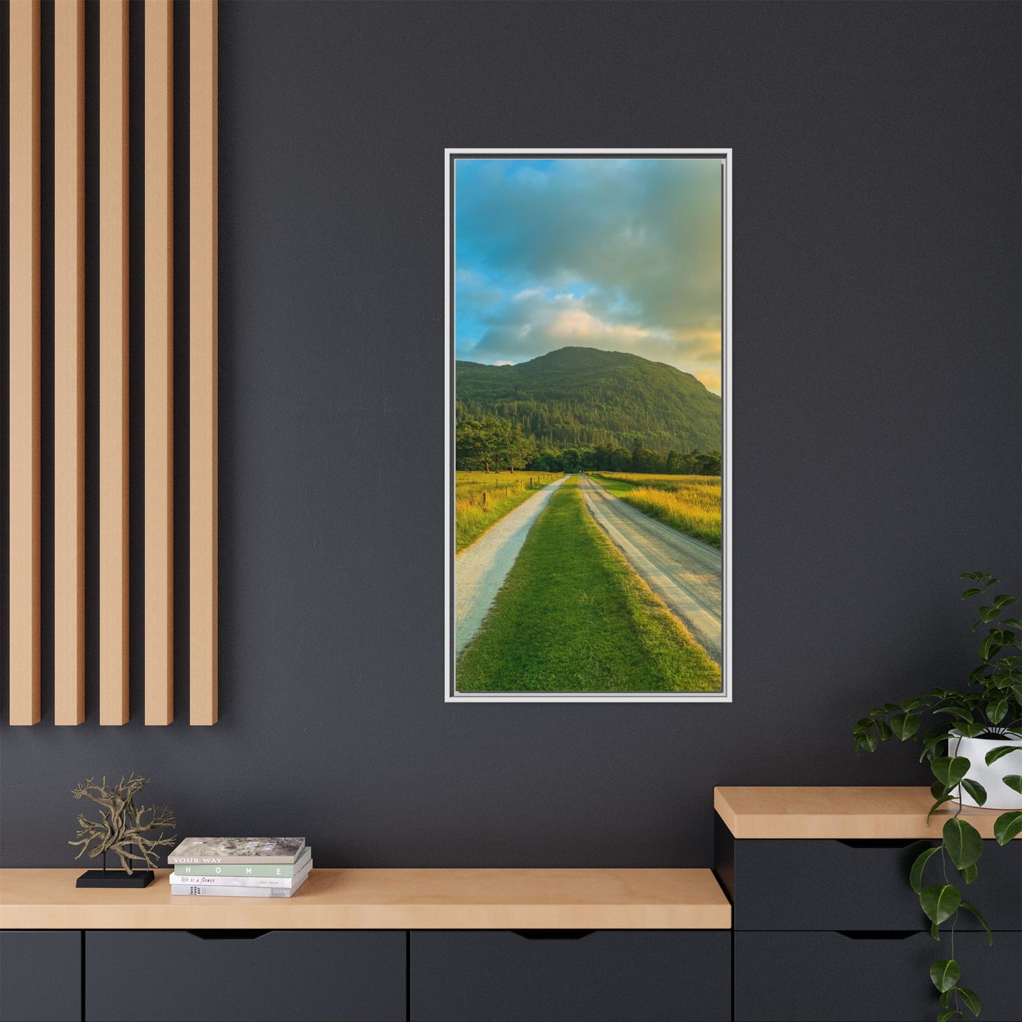 Mountain Torc Matte Canvas, Framed (Multi-color)