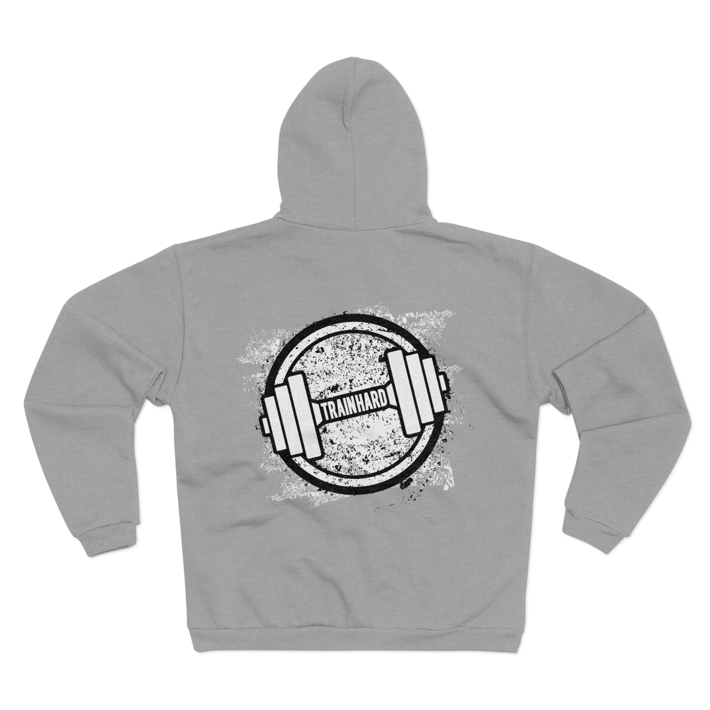 Train Hard Unisex Hooded Zip Sweatshirt | Fitness Motivation