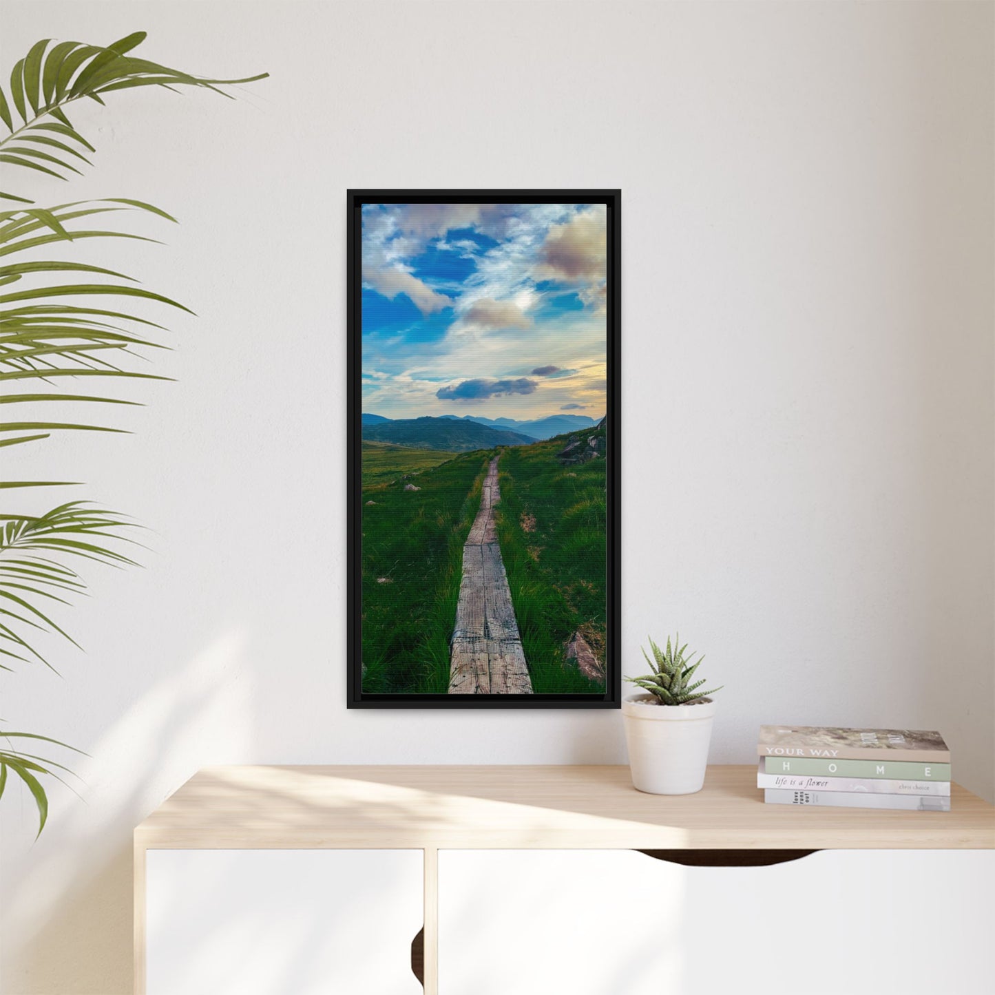 Torc Mountain Trail Matte Canvas, Framed (Multi-color)
