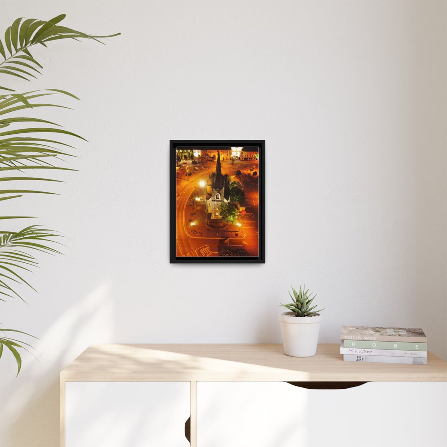 Listowel Church Matte Canvas, Framed (Multi-color)