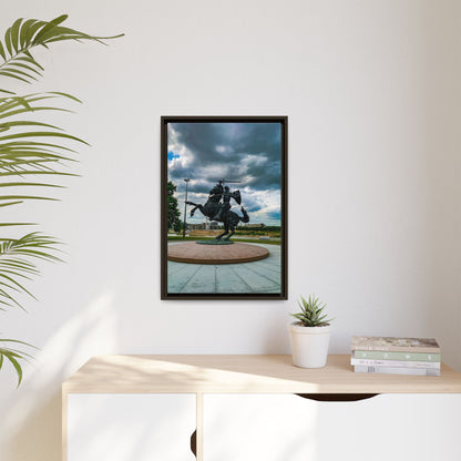 Kaunas Matte Canvas, Framed (Multi-color)