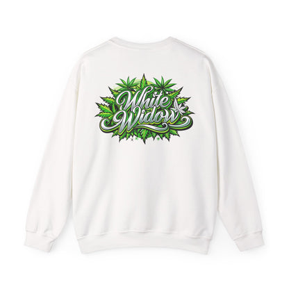 White Widow Graphic  — Cannabis Leaf Logo Sweatshirt