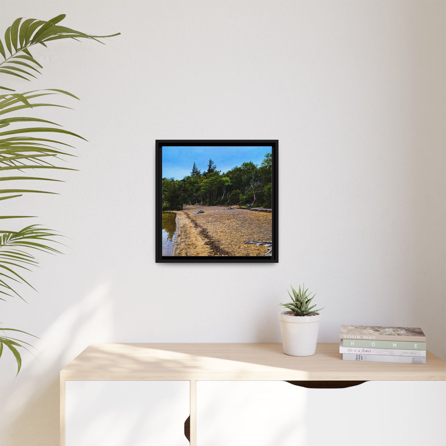 Killarney Beach Matte Canvas, Framed (Multi-color)