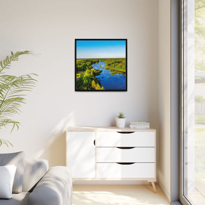 Zagares Lake Matte Canvas, Framed (Multi-color)