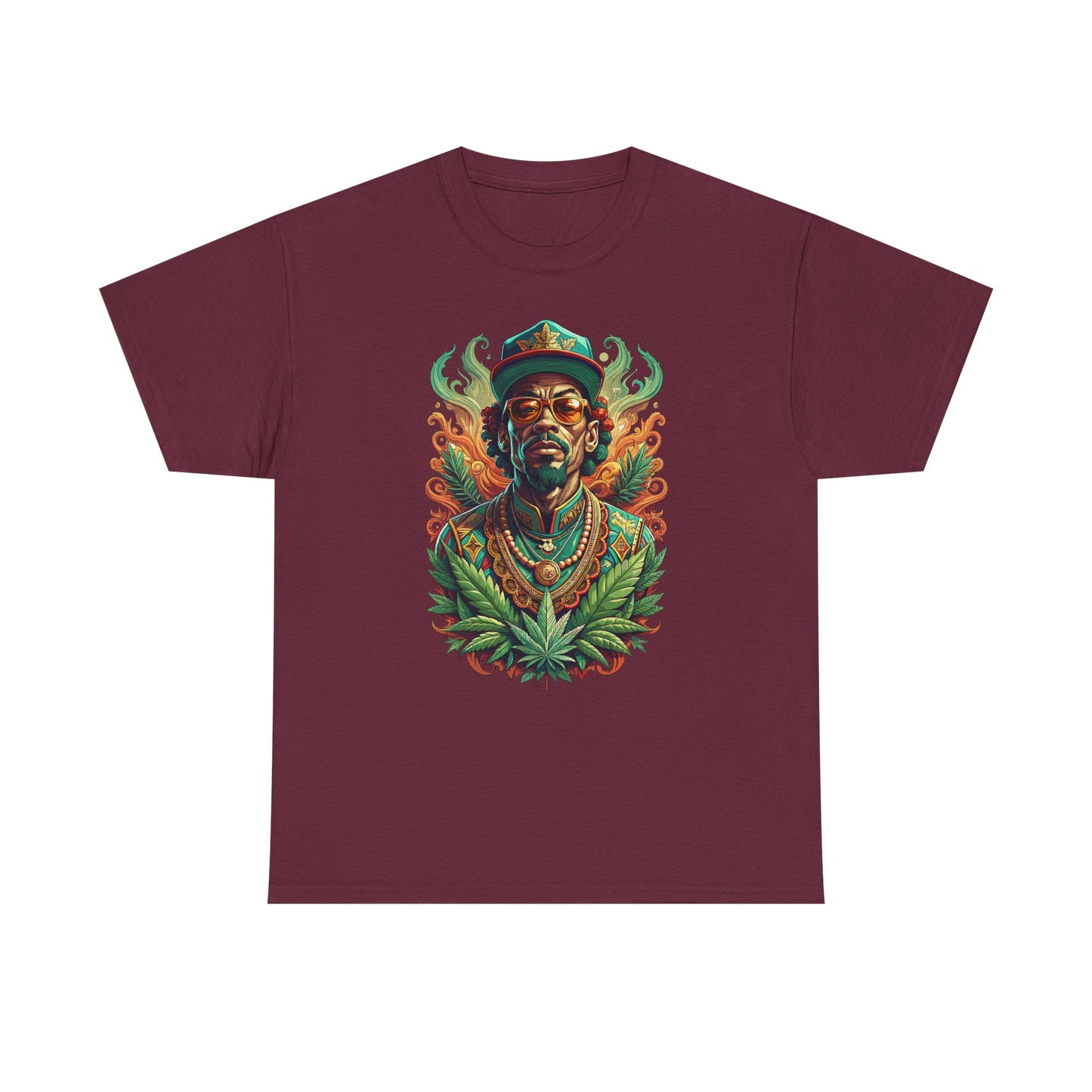 Reggae Lion Tee — Rasta Portrait Graphic T-Shirt