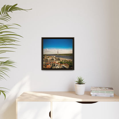 Riga TV Tower Matte Canvas, Framed (Multi-color)