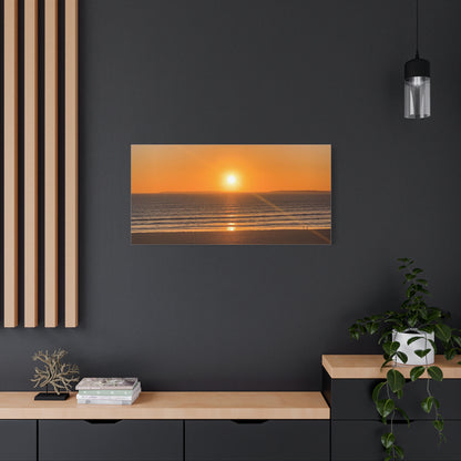 Sunset in ocean Matte Canvas, Stretched, 1.25"